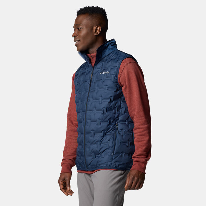 Columbia Men's Delta Ridge II Down Hiking Vest Blue image number 3