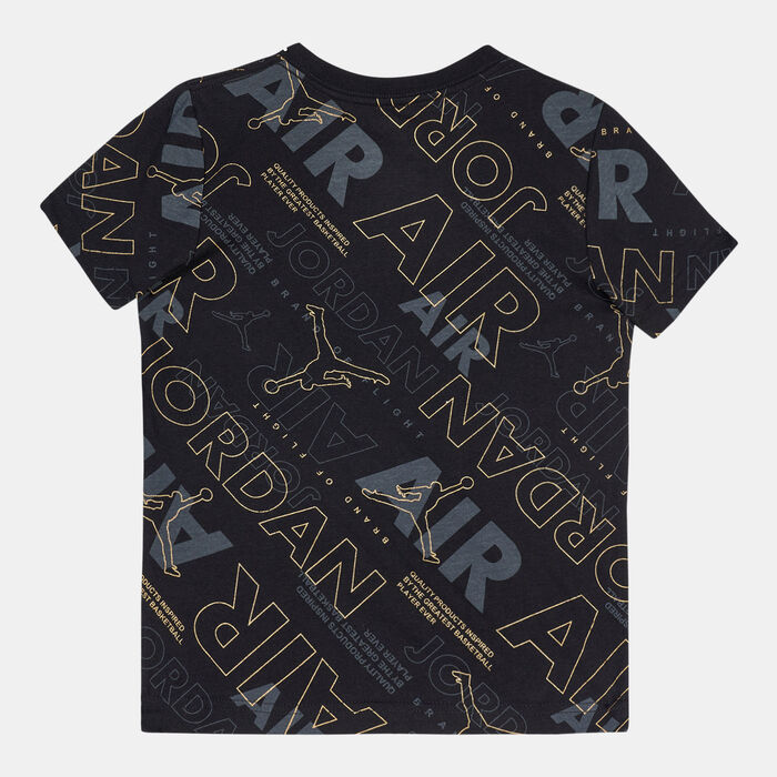 Jordan Kids' Golden Flight Printed T-Shirt (Younger Kids) Black image number 1