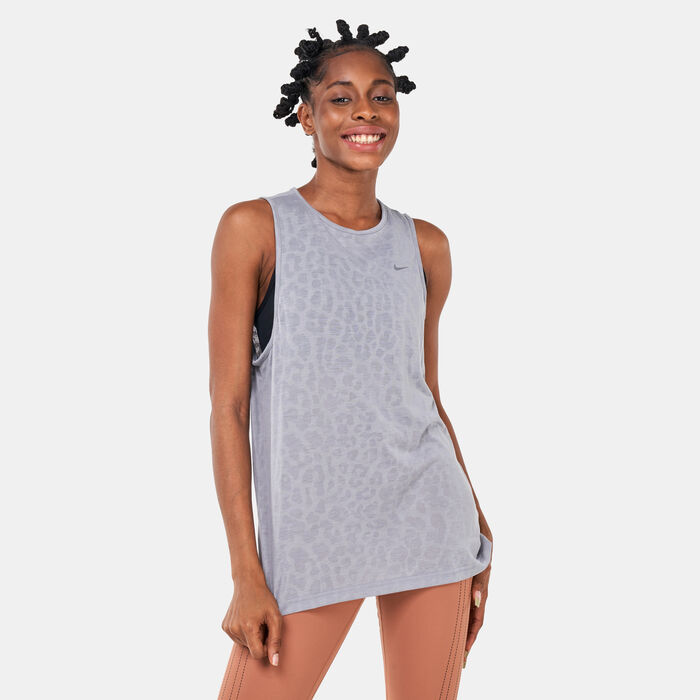 Nike Women's Pro Dri-FIT Tank Top Grey image number 0