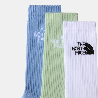 The North Face Multi Sport Cushioned Crew Socks (3 Pairs) White
