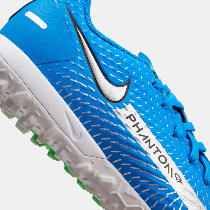 Nike Kids' Jr. Phantom GT Academy Turf Ground Football Shoe Blue image number 4