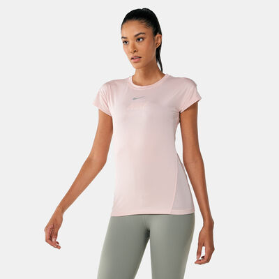 Nike Women's Dri-FIT Run Division T-Shirt Beige