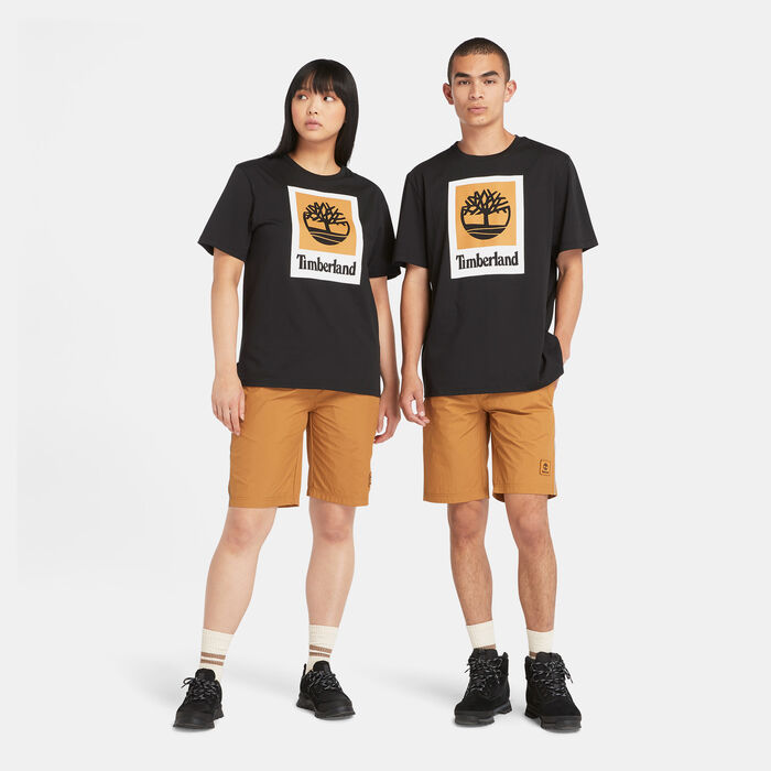 Timberland Men's Square Stack Logo T-Shirt Black Timberland Men's Square Stack Logo T-Shirt Black image number 2