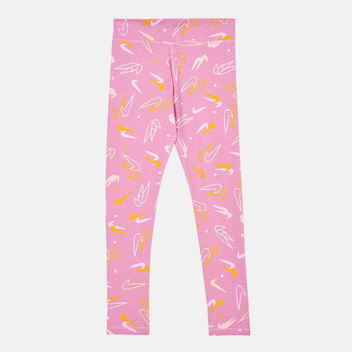 Nike Kids' Sportswear Essential Mid-Rise Leggings (Older Kids) Pink image number 0