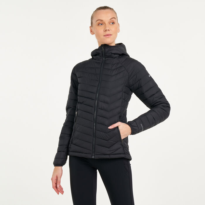 Columbia Women's Powder Lite™ Hooded Jacket Black Columbia Women's Powder Lite™ Hooded Jacket Black image number 0