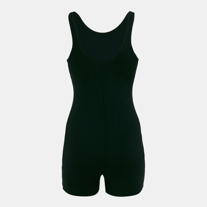 Nike Swim Women's Poly Solid Legsuit Black Nike Swim Women's Poly Solid Legsuit Black image number 1