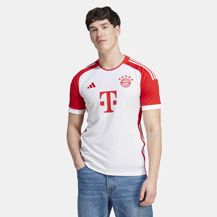 adidas Men's FC Bayern Munich Home Jersey - 2023/24 White adidas Men's FC Bayern Munich Home Jersey - 2023/24 White image number 0