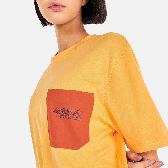 Timberland Women's TimberCHILL™ Pocket T-Shirt Orange Timberland Women's TimberCHILL™ Pocket T-Shirt Orange image number 3