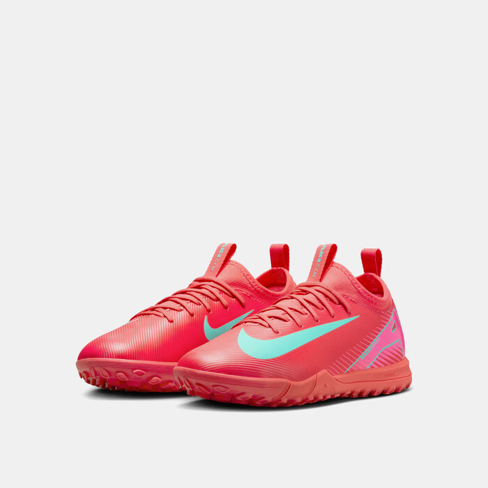 Nike Kids' Mercurial Vapor 16 Academy Turf Ground Football Shoes Red image number 1