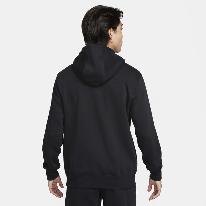 Nike Men's Club Fleece Pullover Hoodie Black Nike Men's Club Fleece Pullover Hoodie Black image number 1