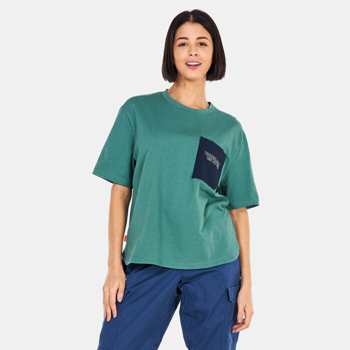 Timberland Women's TimberCHILL™ Pocket T-Shirt Green Timberland Women's TimberCHILL™ Pocket T-Shirt Green image number 0
