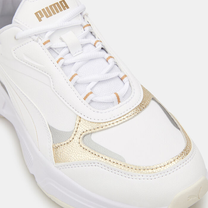PUMA Women's Cassia Metallic Shine Shoes White PUMA Women's Cassia Metallic Shine Shoes White image number 4