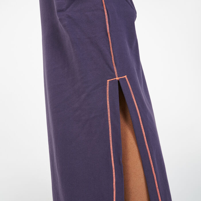 Nike Women's Sportswear Icon Clash Maxi Dress Purple Nike Women's Sportswear Icon Clash Maxi Dress Purple image number 2