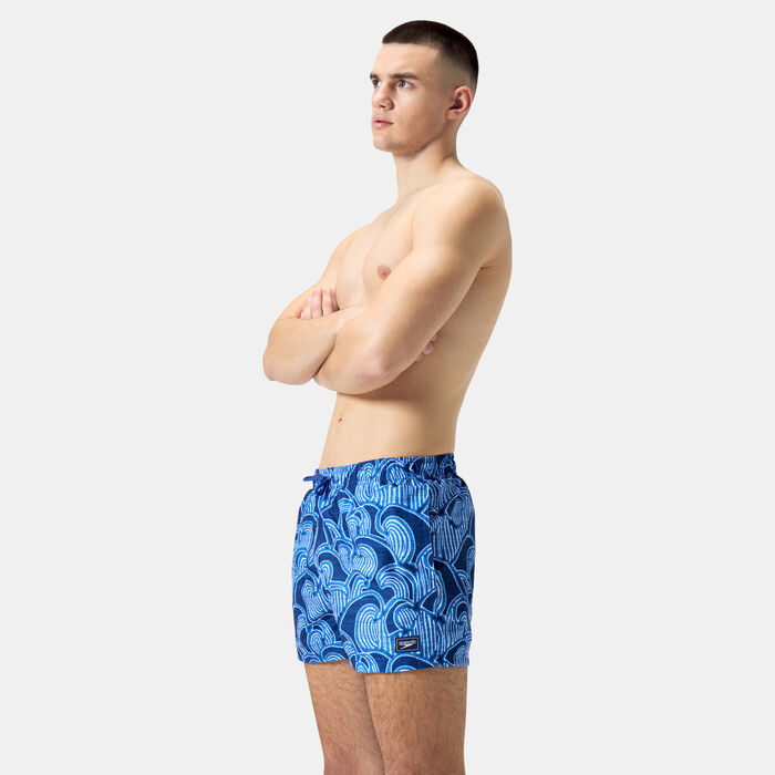Speedo Men's Digital Printed Leisure Swimming Shorts Blue Speedo Men's Digital Printed Leisure Swimming Shorts Blue image number 0