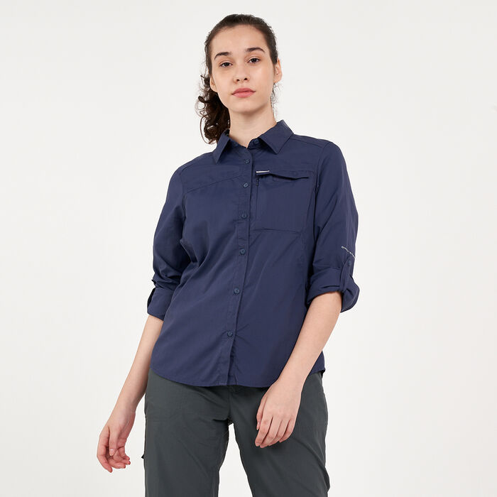 Columbia Women's Silver Ridge™ 2.0 Multi Plaid Shirt Blue Columbia Women's Silver Ridge™ 2.0 Multi Plaid Shirt Blue image number 0