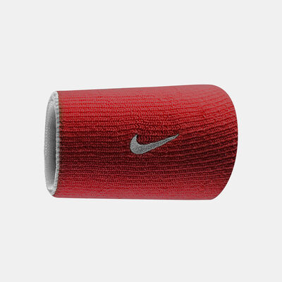 Nike Men's Dri-Fit Home & Away Doublewide Wristband Red