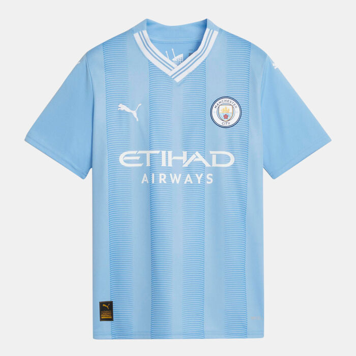 PUMA Kids' Manchester City Home Jersey - 2023/24 Blue PUMA Kids' Manchester City Home Jersey - 2023/24 Blue image number 0