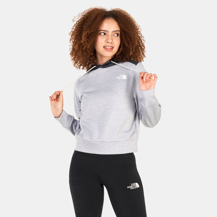 The North Face Women's Reaxion Fleece Pullover Hoodie Grey The North Face Women's Reaxion Fleece Pullover Hoodie Grey image number 0