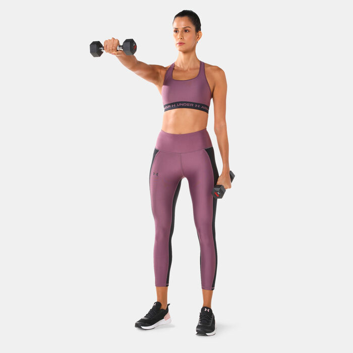 Under Armour Women's Armour Medium-Support Training Sports Bra Purple Under Armour Women's Armour Medium-Support Training Sports Bra Purple image number 2