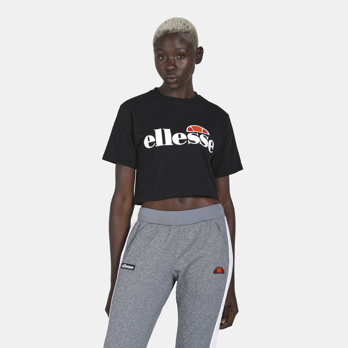 ellesse Women's Alberta Crop Top Black ellesse Women's Alberta Crop Top Black image number 0