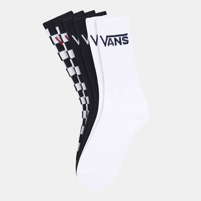 Vans Men's Classic Crew Socks (3 Pack) Black Vans Men's Classic Crew Socks (3 Pack) Black image number 0