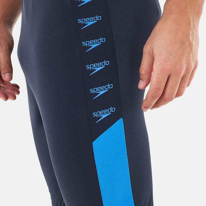 Speedo Men's Boom Logo Splice Jammer Shorts Blue Speedo Men's Boom Logo Splice Jammer Shorts Blue image number 2