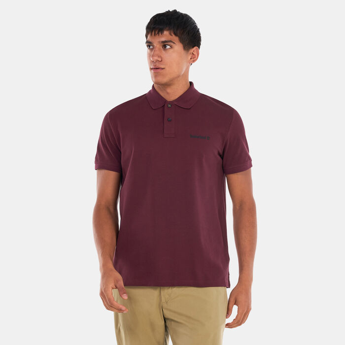 Timberland Men's Small Logo Polo Shirt Red Timberland Men's Small Logo Polo Shirt Red image number 0