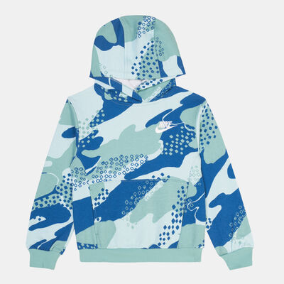 Nike Kids' Seasonal Camo Graphic Pullover Hoodie (Younger Kids) Green