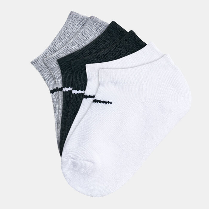 Nike Kids' Dri-FIT Basic No-Show Socks (3 Pack) White Nike Kids' Dri-FIT Basic No-Show Socks (3 Pack) White image number 0