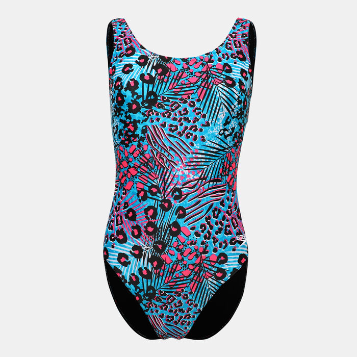 Speedo Women's Allover Print Deep U-Back One-Piece Swimisuit Black Speedo Women's Allover Print Deep U-Back One-Piece Swimisuit Black image number 0