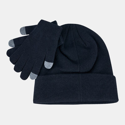 Jordan Kids' Flight Beanie And Gloves Set Black Jordan Kids' Flight Beanie And Gloves Set Black