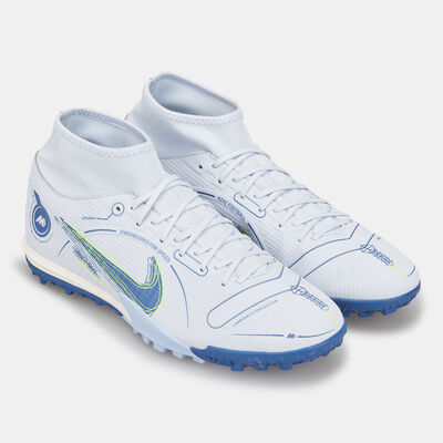 Nike Men's Mercurial Superfly 8 Academy Turf Ground Football Shoe Grey Nike Men's Mercurial Superfly 8 Academy Turf Ground Football Shoe Grey