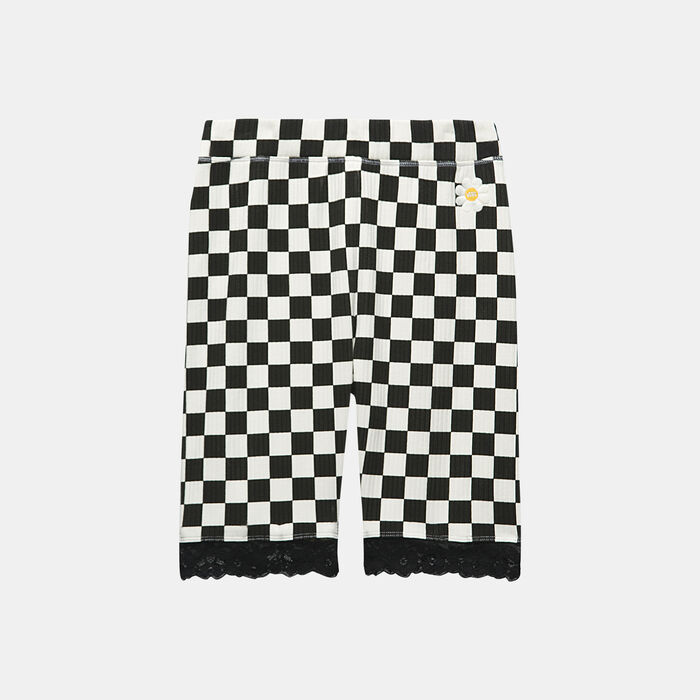 Vans Women's Oversized Floral Short Leggings Black image number 0