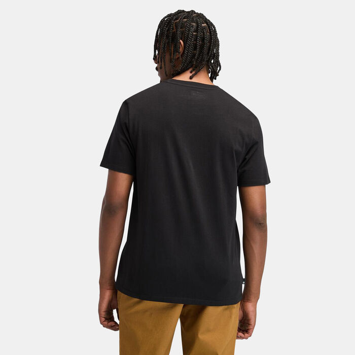 Timberland Men's Linear Logo Non-Ringer T-Shirt Black image number 1