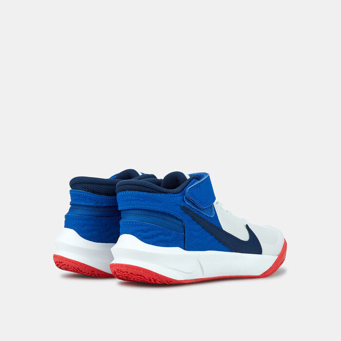 Nike Kids' Team Hustle D10 FlyEase Shoe White Nike Kids' Team Hustle D10 FlyEase Shoe White image number 2
