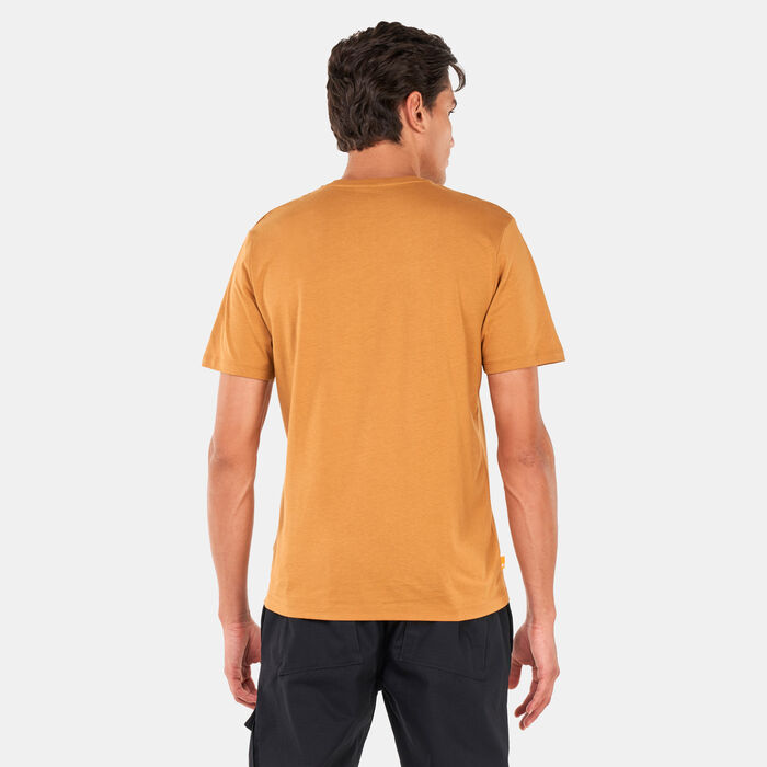 Timberland Men's Stack Logo Print T-Shirt yellow Timberland Men's Stack Logo Print T-Shirt yellow image number 1