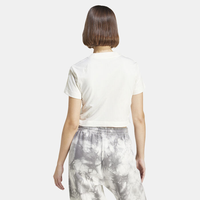 adidas Women's ALL SZN 3-Stripes T-Shirt White adidas Women's ALL SZN 3-Stripes T-Shirt White image number 1