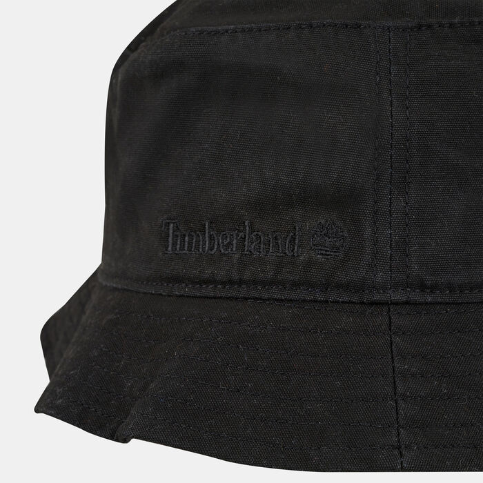 Timberland Men's Canvas Bucket Hat Black Timberland Men's Canvas Bucket Hat Black image number 2