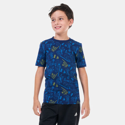 adidas Kids' Star Wars Young Jedi T-Shirt Blue