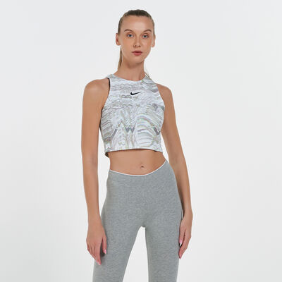 Nike Women's Sportswear Allover Print Tank Top White Nike Women's Sportswear Allover Print Tank Top White
