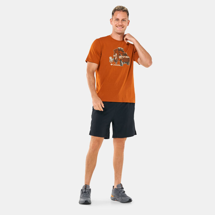 Columbia Men's Sun Trek™ Short Sleeve Graphic T-Shirt Orange Columbia Men's Sun Trek™ Short Sleeve Graphic T-Shirt Orange image number 2