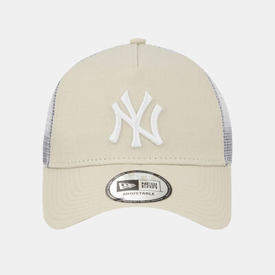 New Era Men's MLB New York Yankees A-Frame Trucker Cap Beige