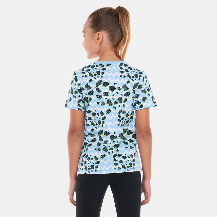 PUMA Kids' Essentials Mix Match Printed T-Shirt Blue PUMA Kids' Essentials Mix Match Printed T-Shirt Blue image number 1