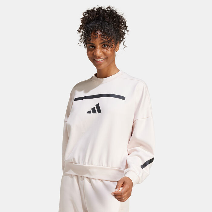 adidas Women's Z.N.E. Sweatshirt Pink image number 0
