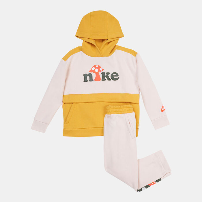 Nike Kids' Mushroom Pullover Hoodie and Joggers Set (Baby and Toddler) White Nike Kids' Mushroom Pullover Hoodie and Joggers Set (Baby and Toddler) White image number 0