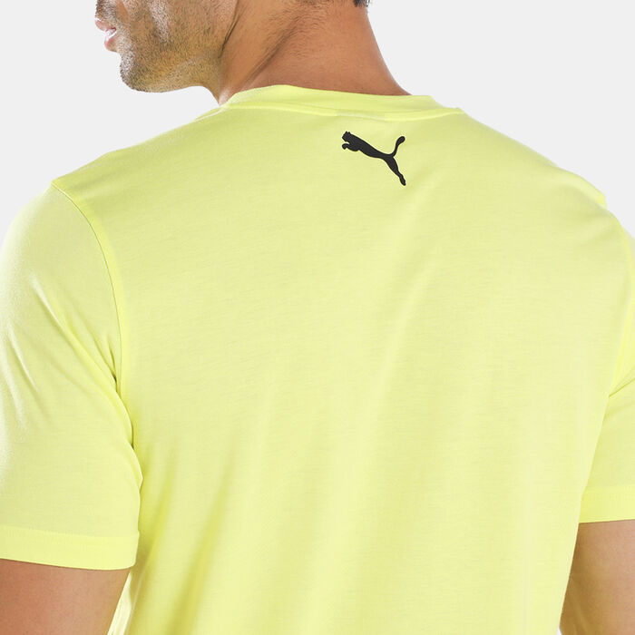 PUMA Men's All Tournament Basketball T-Shirt yellow image number 4