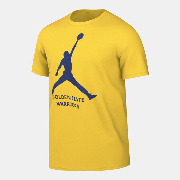 Jordan Men's NBA Golden State Warriors Essential Basketball T-Shirt yellow image number 0