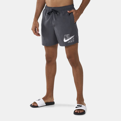 Nike Swim Men's 5-Inch Volley Swimming Shorts Grey