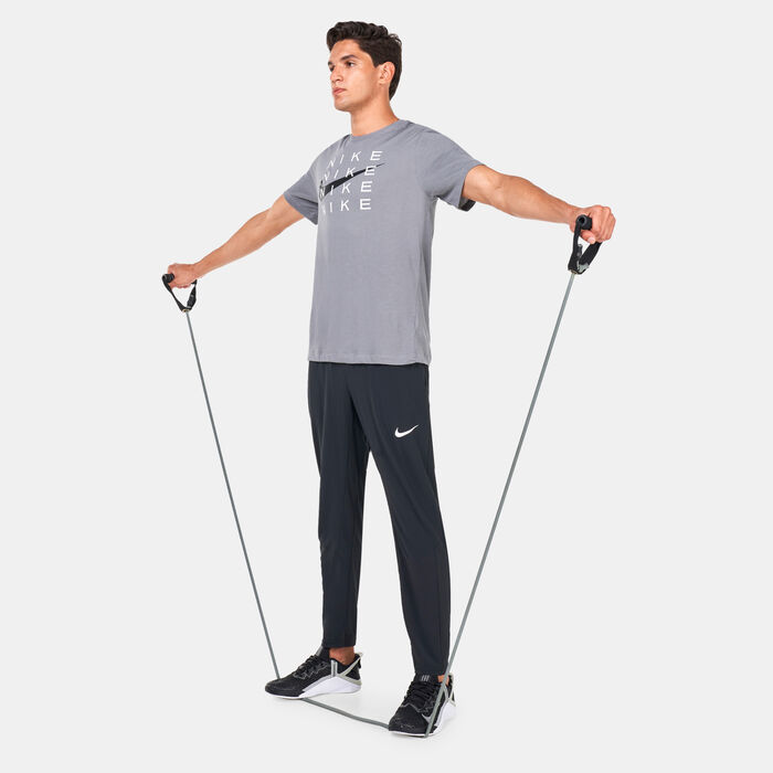Nike Men's Dri-FIT Slub Training T-Shirt Grey Nike Men's Dri-FIT Slub Training T-Shirt Grey image number 2