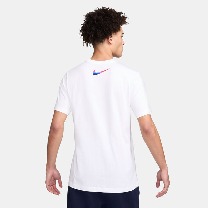 Nike Men's England Football Crest T-Shirt White image number 1